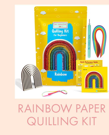 Rainbow Paper Quilling Craft Kit