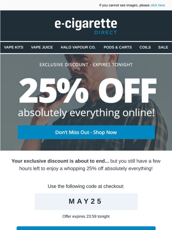 25% Off Sitewide Ends Tonight ⏳