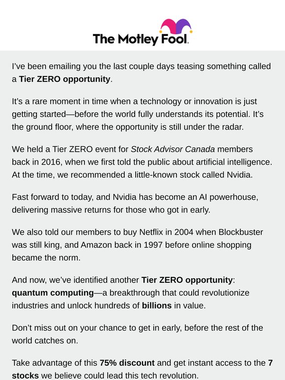 Still Thinking About Quantum Computing?
