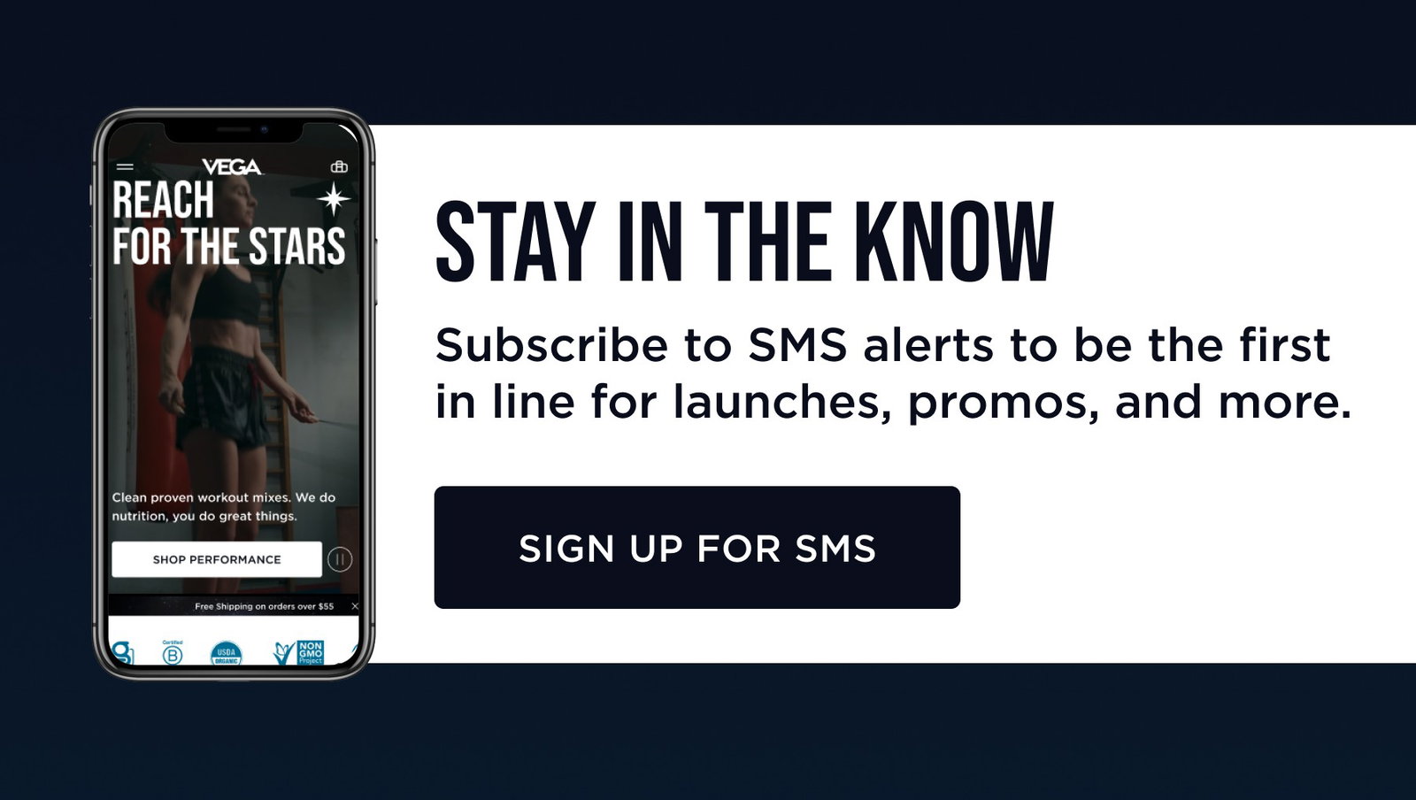 STAY IN THE SHOW | SIGN UP FOR SMS