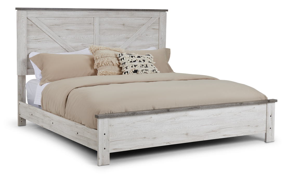 Blueridge Two-tone Panel Bed