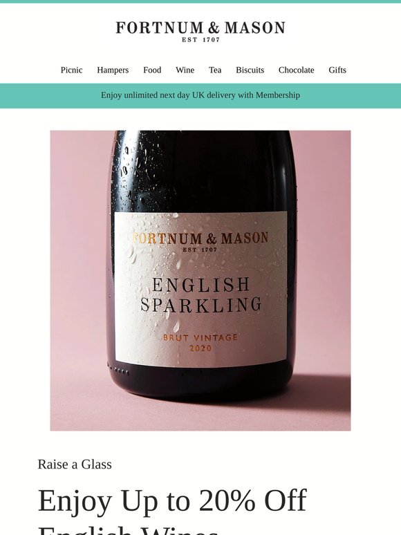 Up to 20% Off English Sparkling Wine!🥂