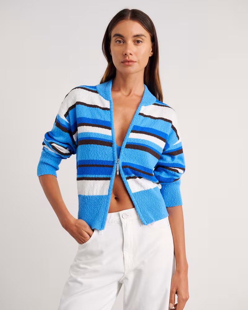 Image of Arden Zip Knit Cardigan