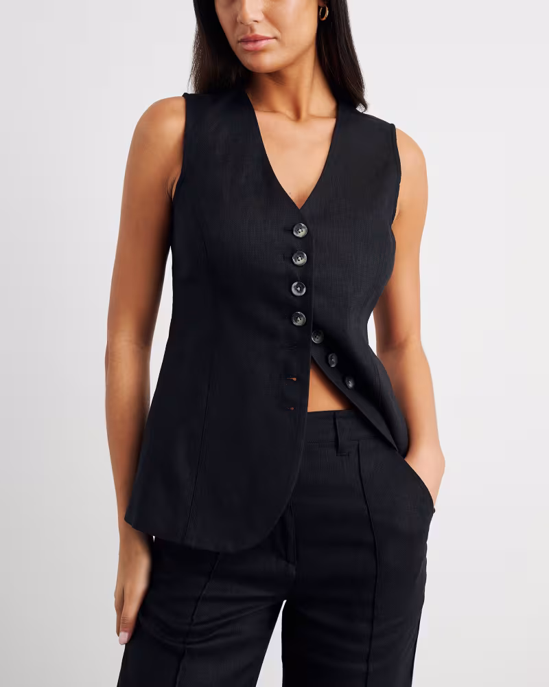 Image of Kayla Linen Vest