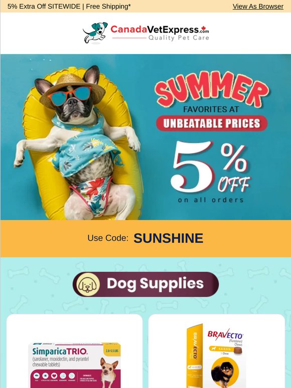 National Pet Preparedness Month: 5% Off Everything + Free Shipping!