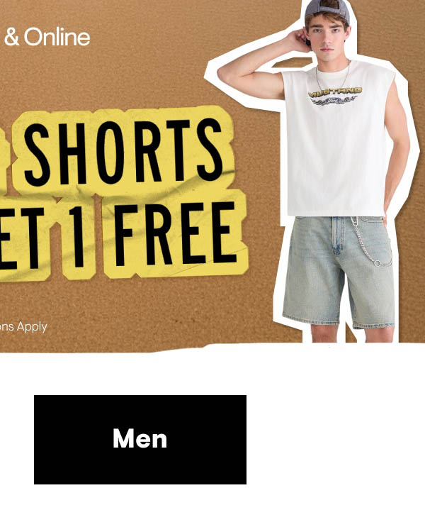 Buy 1 Get 1 Free Jeans & Shorts Shop Men