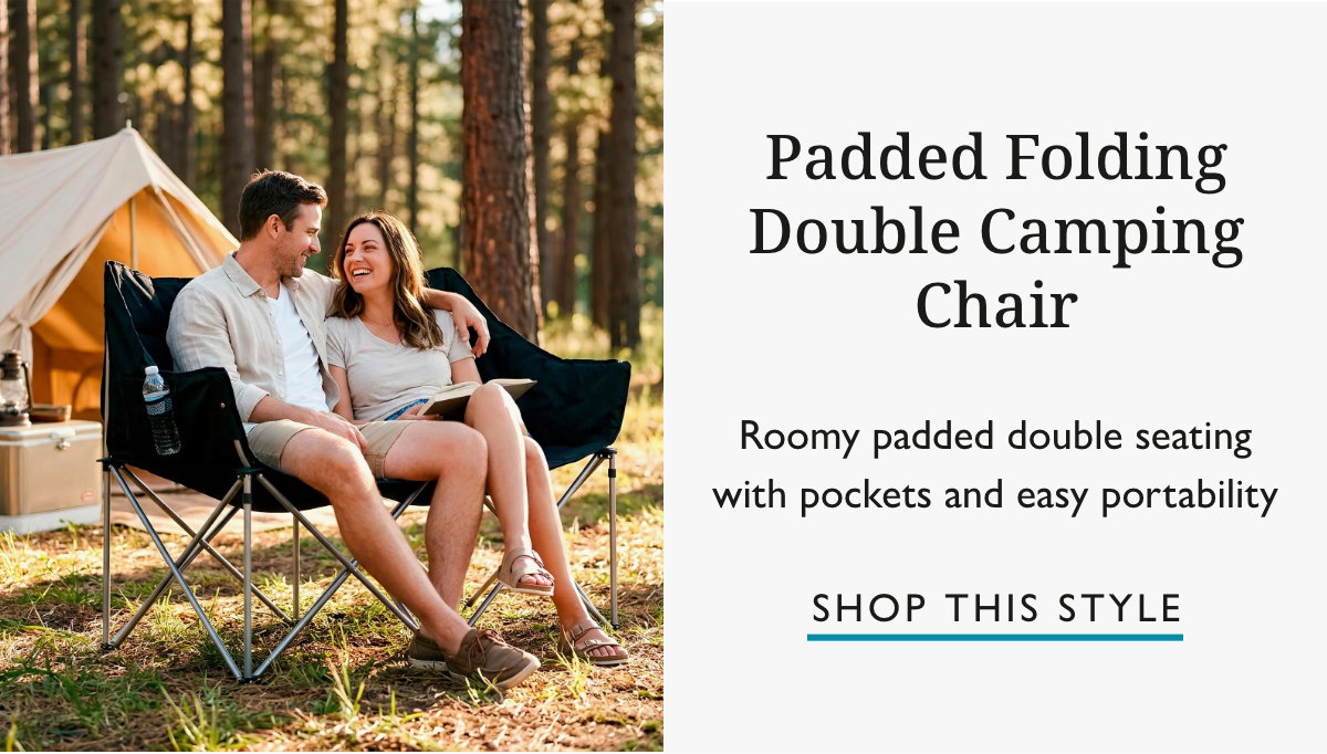 Padded Folding Double Camping Chair