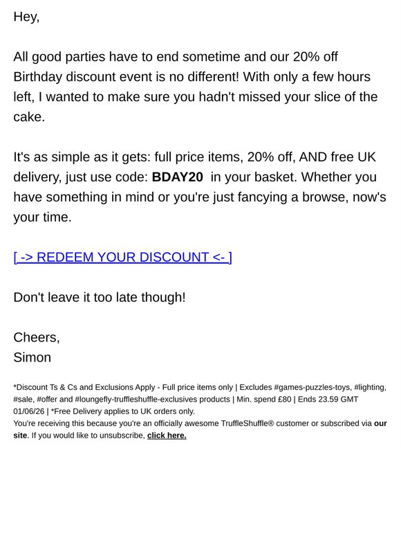 Re: Your slice of birthday happiness 🎂