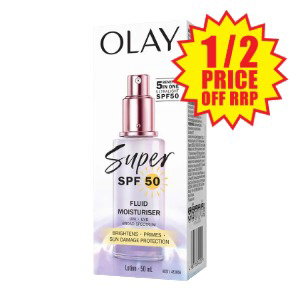 Olay Super SPF 50 Fluid Moisturiser 50ml