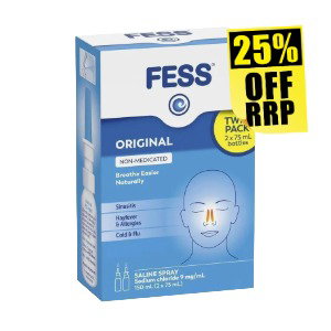 Fess Nasal Spray Twin Pack 150ml (2 x 75mL)