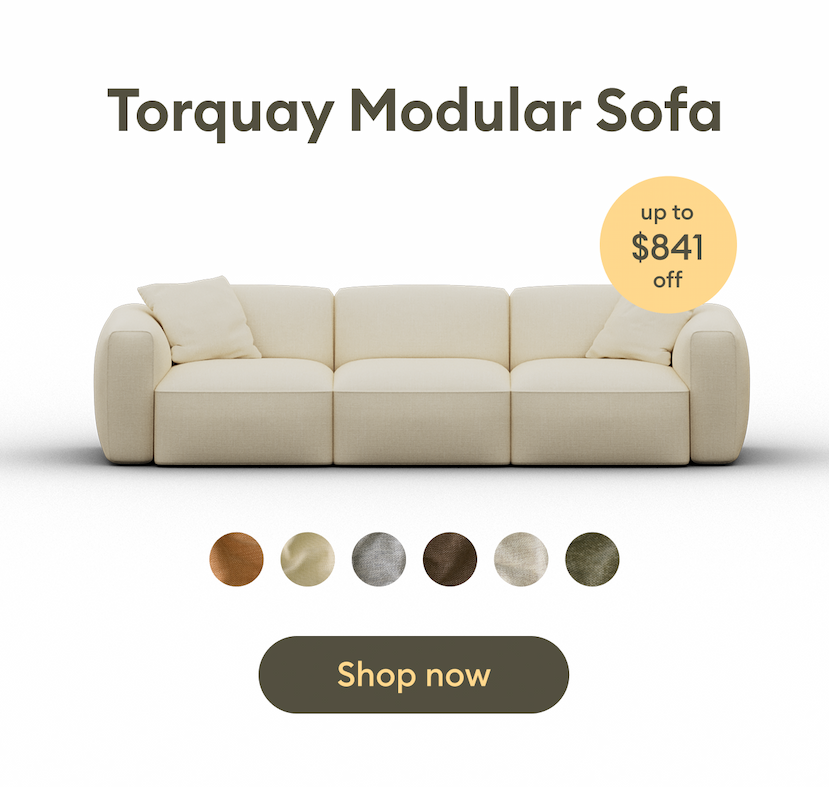 Torquay Modular Sofa on sale - up to $841 off.