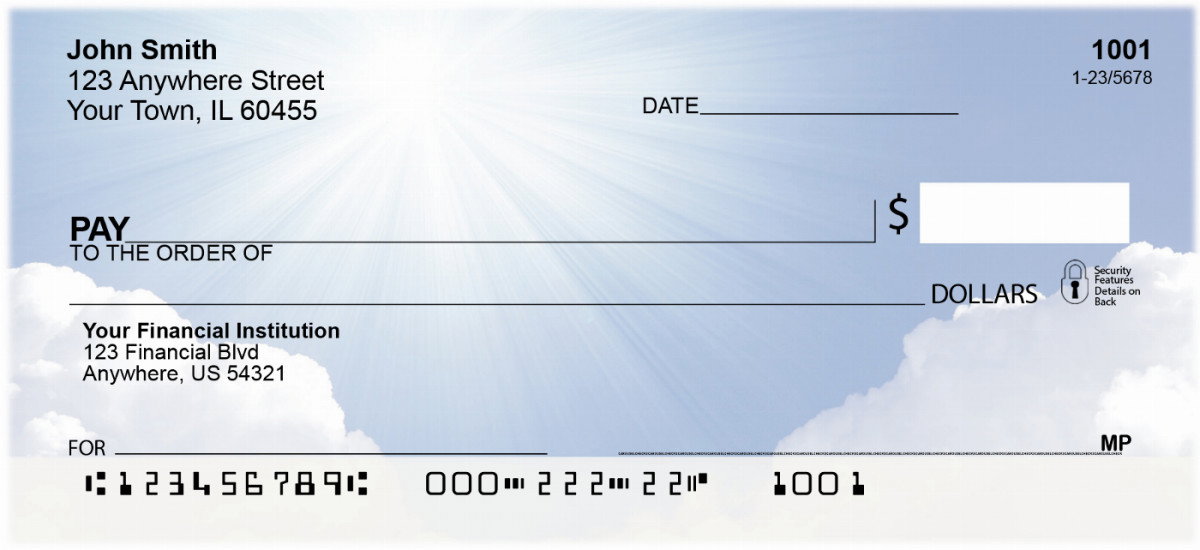 Image of Sun Rays Personal Checks