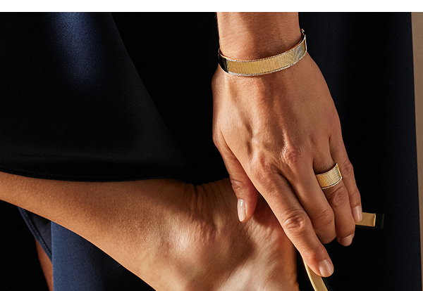 D'Oro 14K Yellow Gold Diamond Bangle