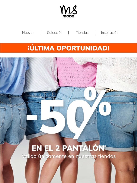 Último día: 50 % de descuento en tu segundo pantalón👖