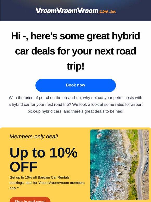 Members-only Bargain Car Rentals deal