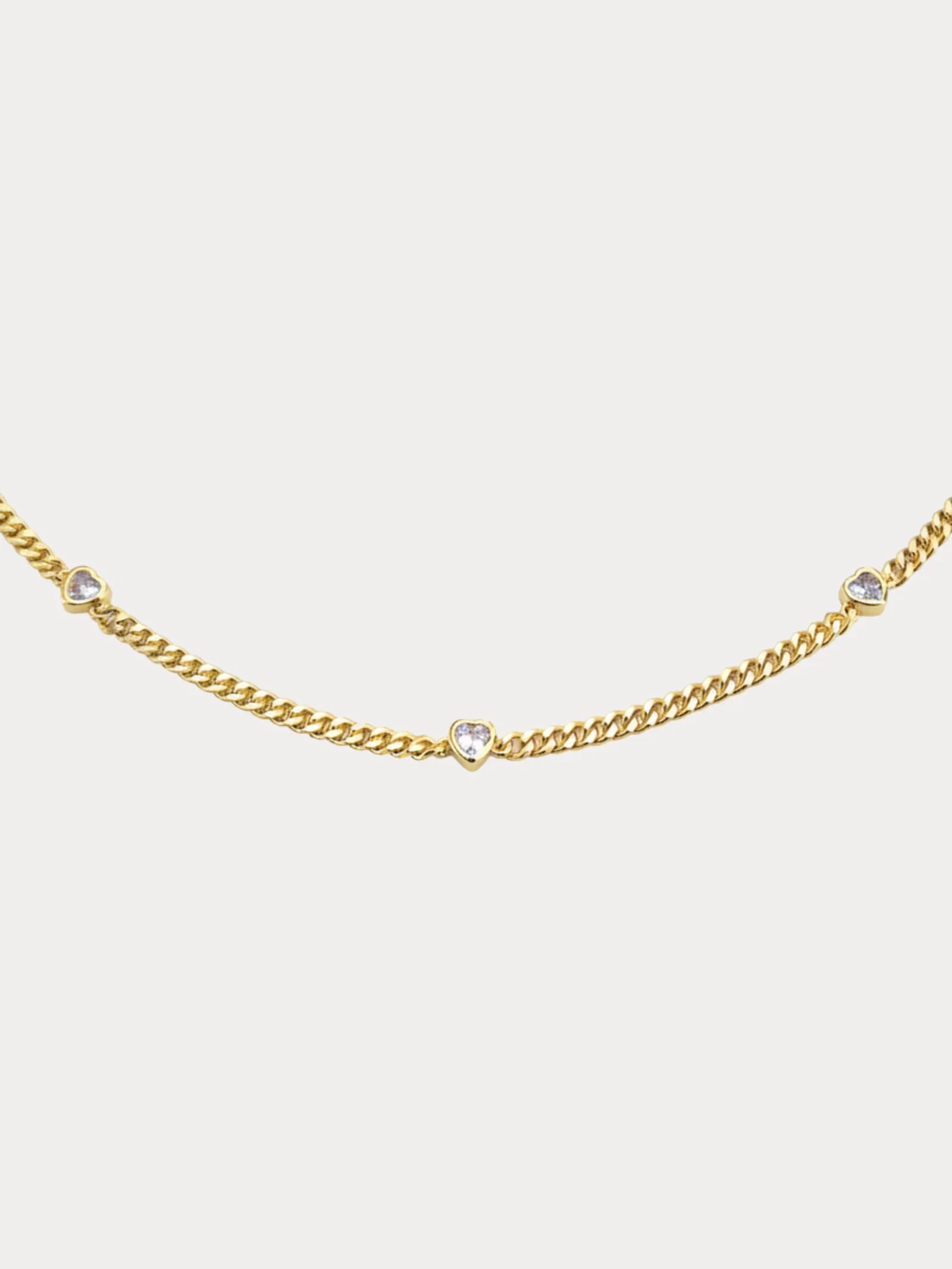 Image of Diamond Heart Bezel Necklace
