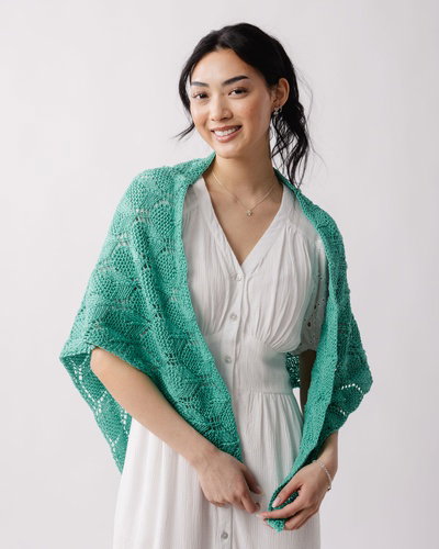 Image of Garden Walk Shawl Knitting Pattern