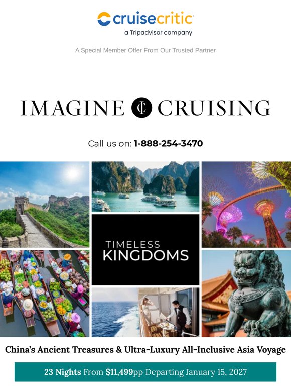 Departing 2027! China’s Ancient Treasures & Ultra-Luxury All-Inclusive Asia Voyage