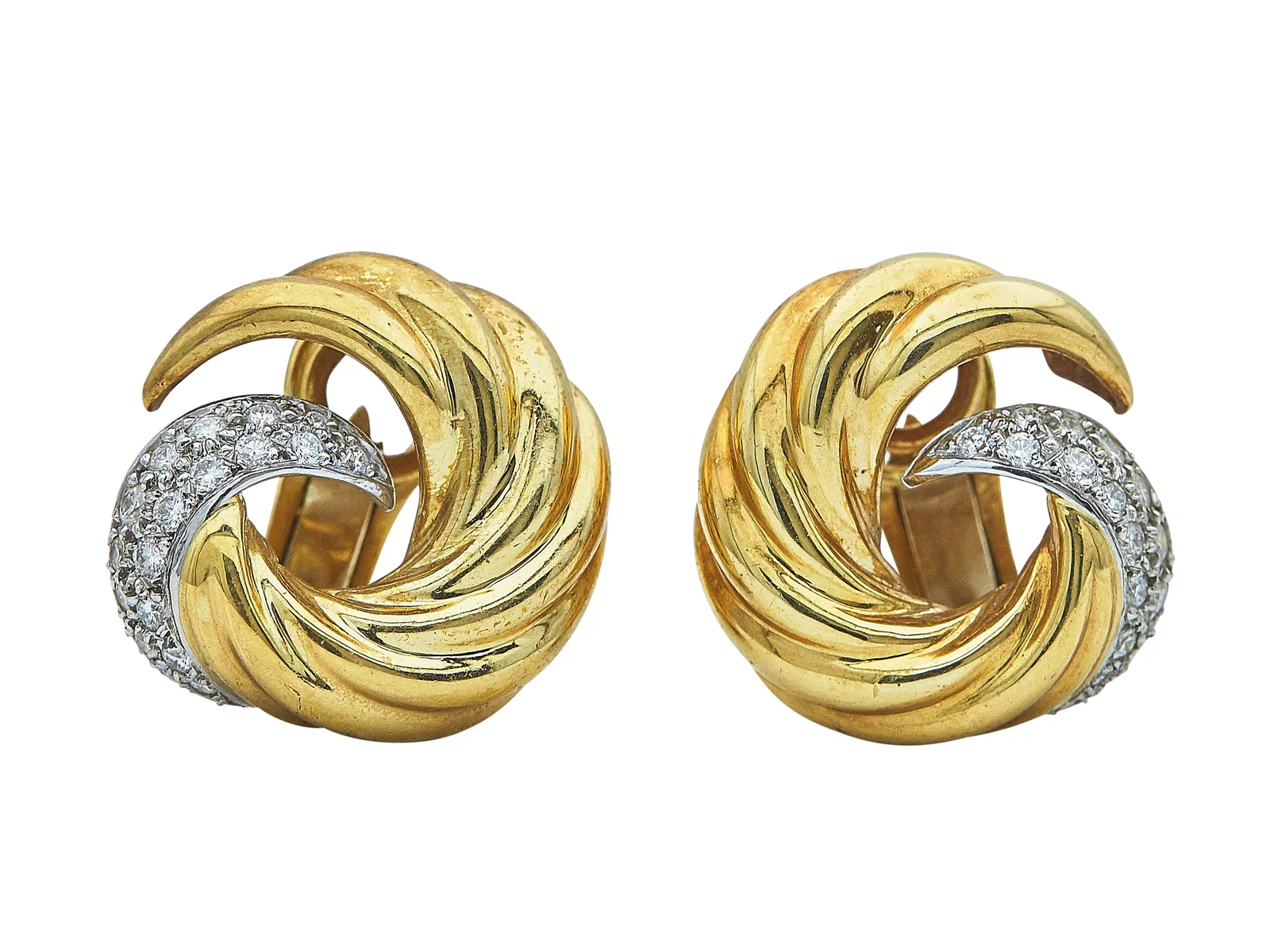 Image of Verdura Swirl Earclips
