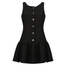 BTN FNT DROP WAIST MINI