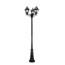 Elstead Norfolk 3 Light Lamp Post in Black Finish