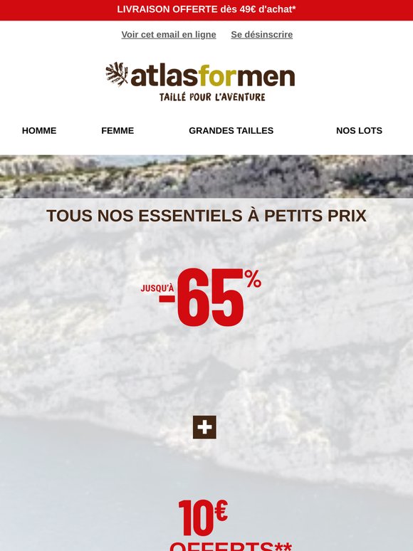 Aujourd'hui : 10€ Offerts
