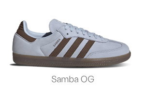 Women's Samba OG Sneakers in Blue/Brown