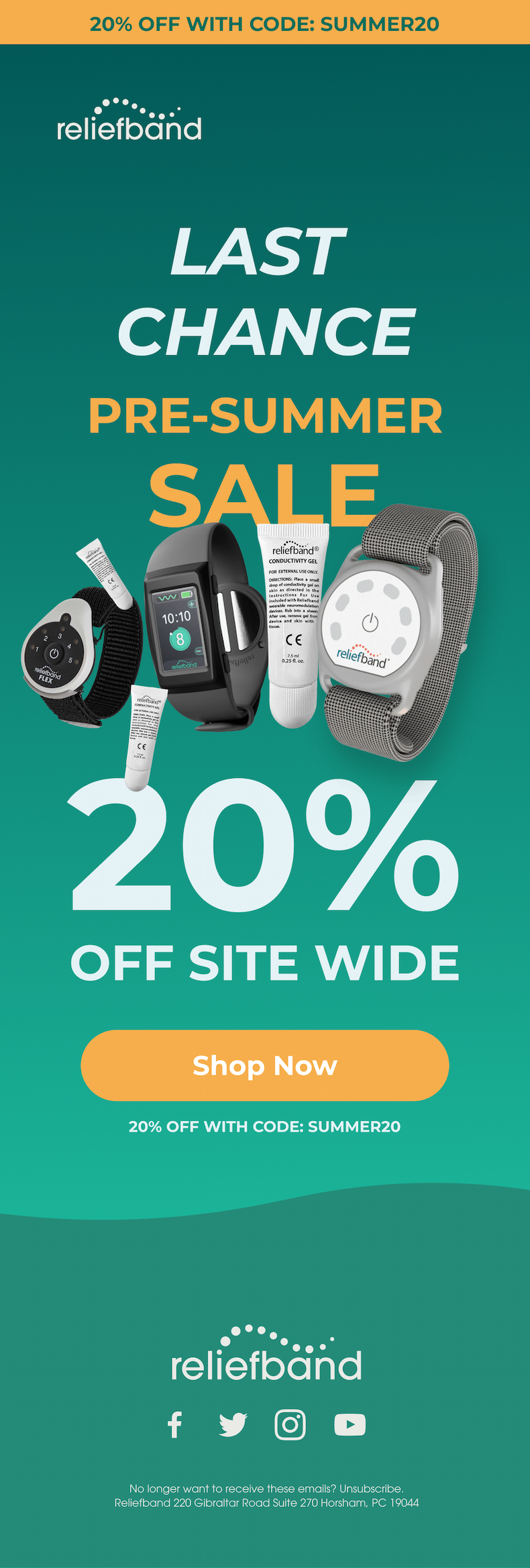 Save 20% Site Wide w/code SUMMER20