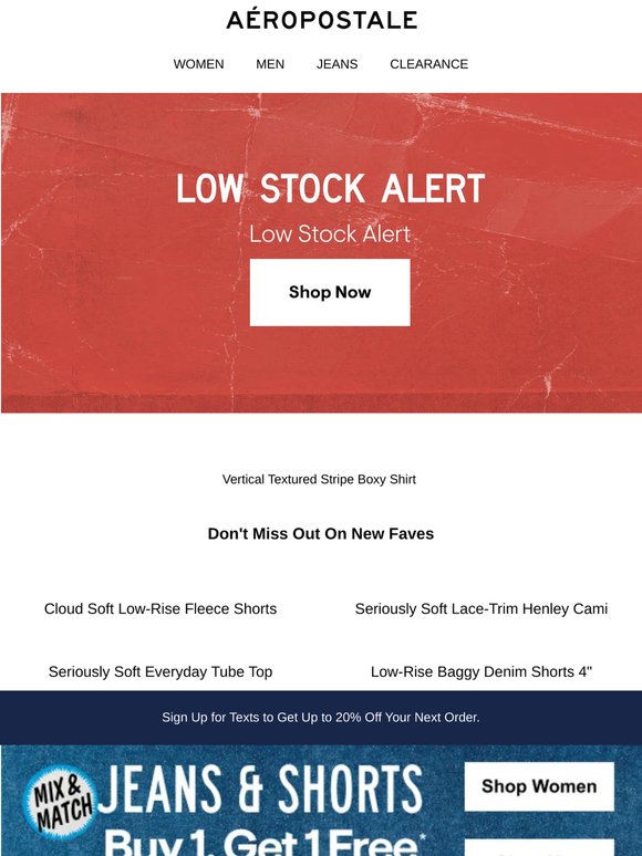 Hurry! Limited Stock Alert