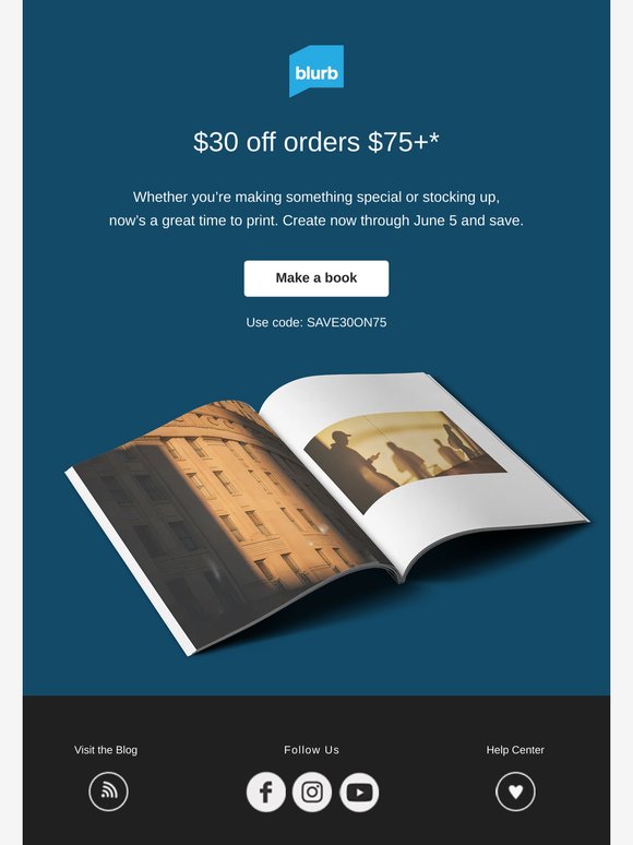Special savings: $30 off orders $75+