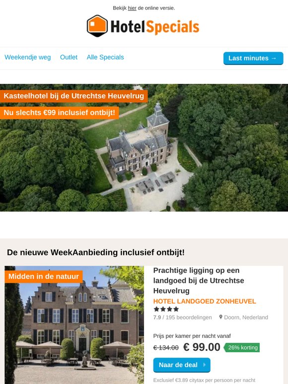Kasteelhotel bij de Utrechtse Heuvelrug