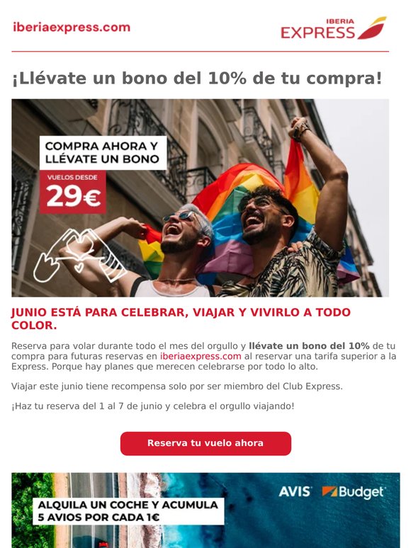 ¡Llévate un bono del 10% y celebra este orgullo viajando!