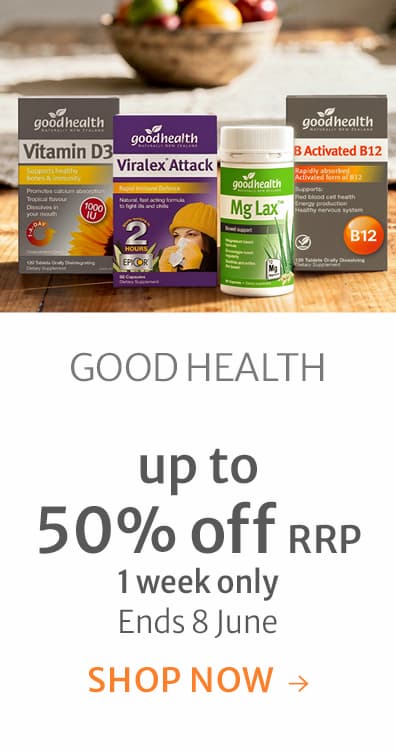 Up to 50% off RRP on Good Health
