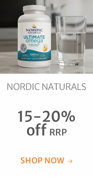 15-20% off RRP on Nordic Naturals