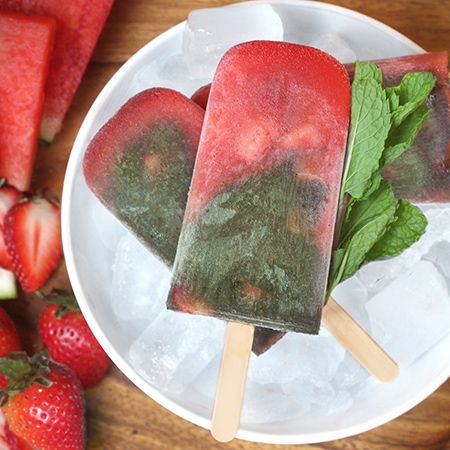 Watermelon popsicles