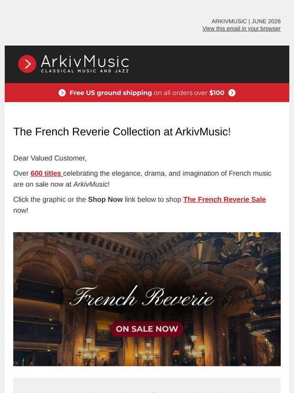 The French Reverie Collection at ArkivMusic