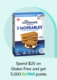 Spend $25 on Gluten Free and get 5,000 points