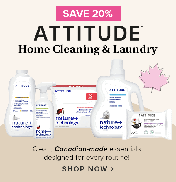 Save 20% on Attitude Home Cleaning & Laundry