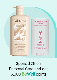 Spend $25 on Personal Care and get 5,000 points