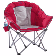 Bass Pro Shops XL Padded Club Chair - Red/Gray