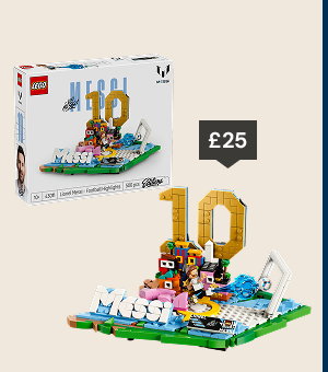 LEGO Lionel Messi football highlights £25.