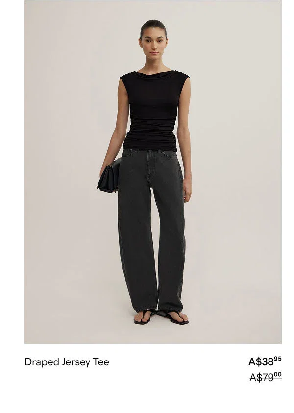 Draped Jersey Tee A$38.95