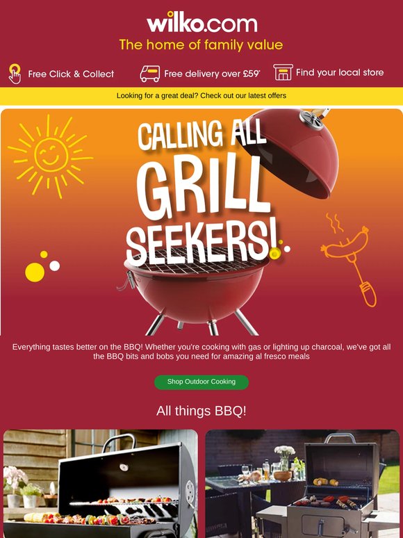 Best be quick for BBQ bits! 🍔