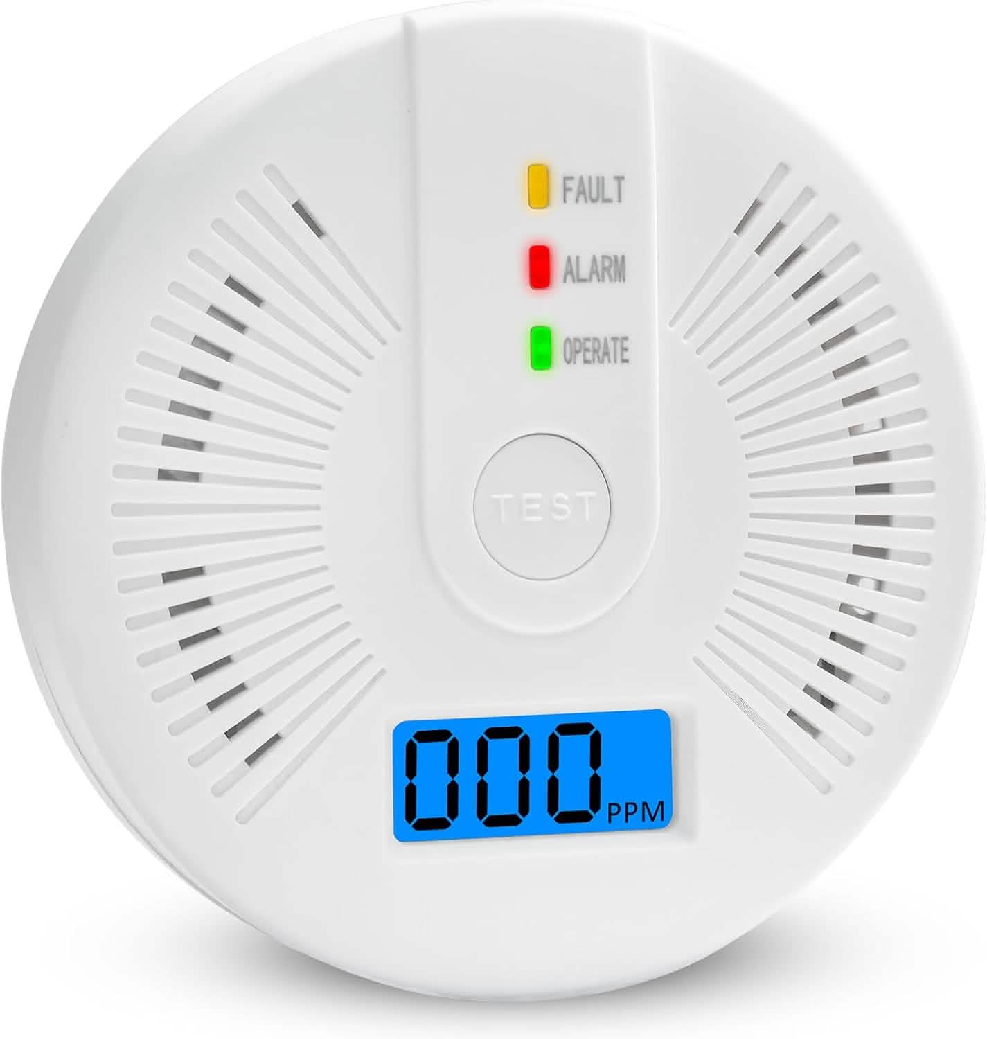 Image of Portable Carbon Monoxide Detector – Battery-Operated CO Alarm