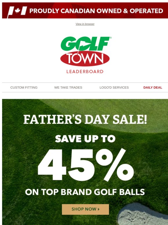 Save up to 45% on top brand golf balls!
