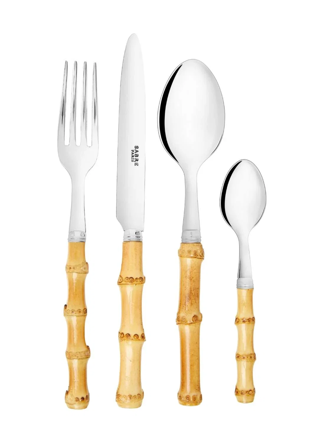 Image of 4-Piece Bamboo Cutlery Set