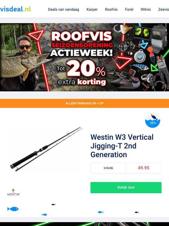 🐊 Roofvis Deals tot -20%