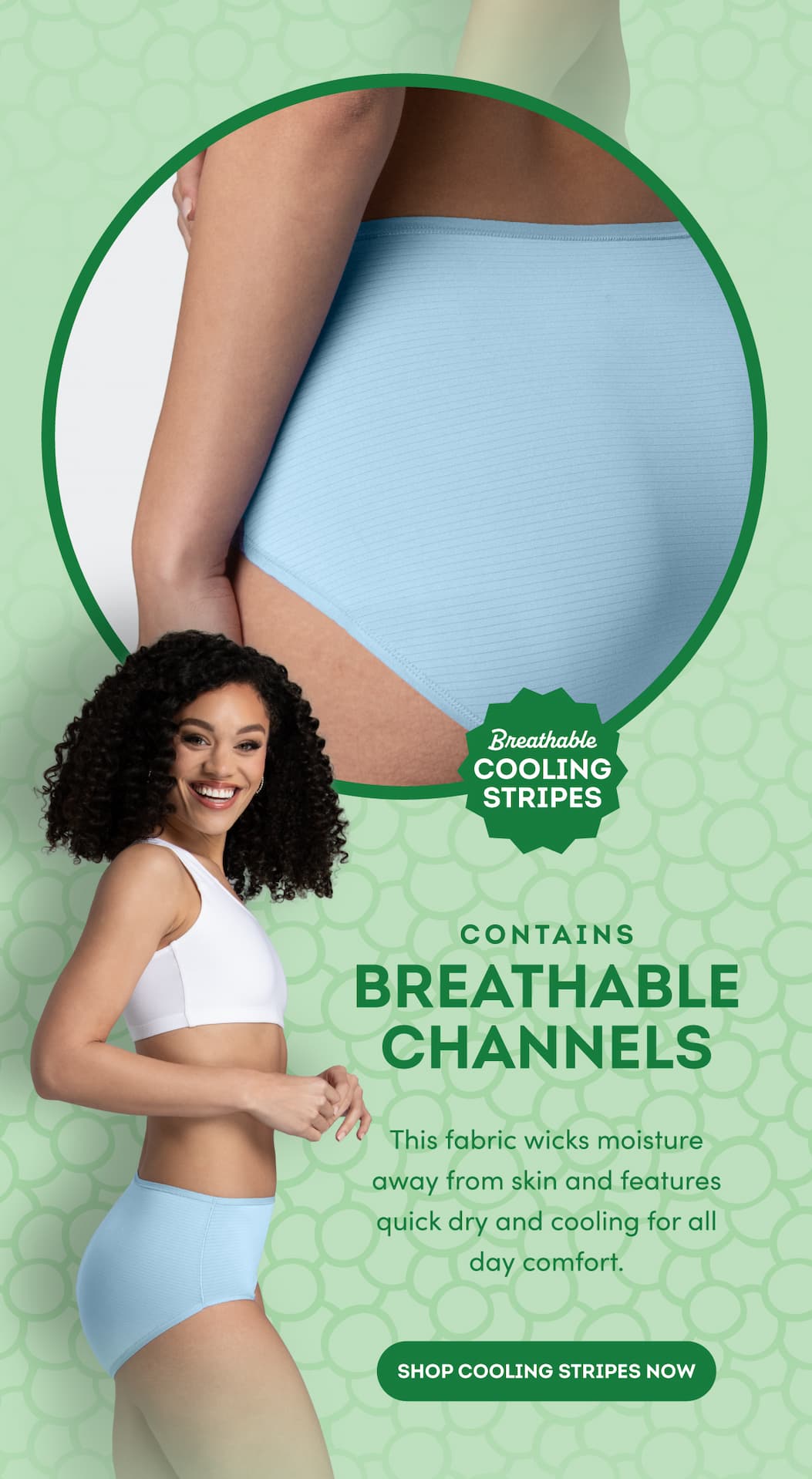 shop cooling stripes