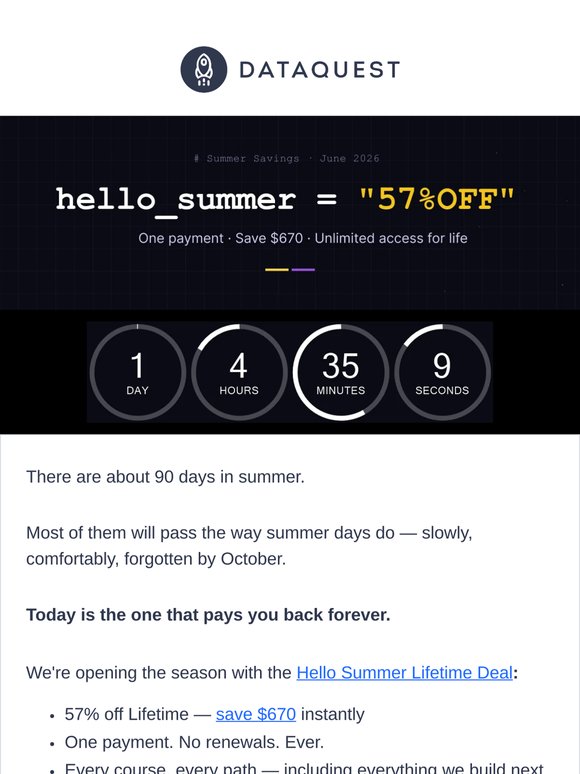 Save $670 before summer gets busy