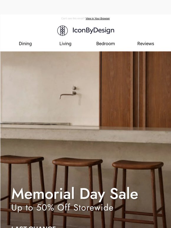 Our Extended Memorial Day Sale Ends Tonight!